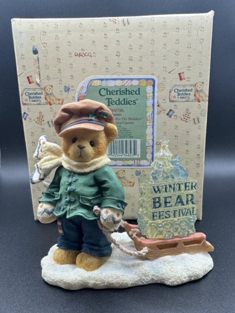 Cherished Teddies James "Going My Way For The Holidays" 269786